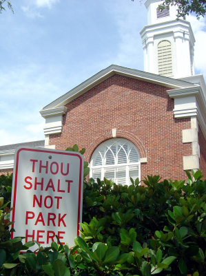 no-parking-church